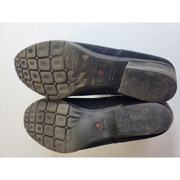 Blondo Valli B4935 Black Suede Waterproof Side Zip Ankle Booties Women's Size 9M - Picture 12 of 12